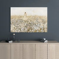 Jesus The Good Shepherd Canvas | Floral Field Wall Art | Premium Gallery Wrap Print | Religious Home Decor Gift